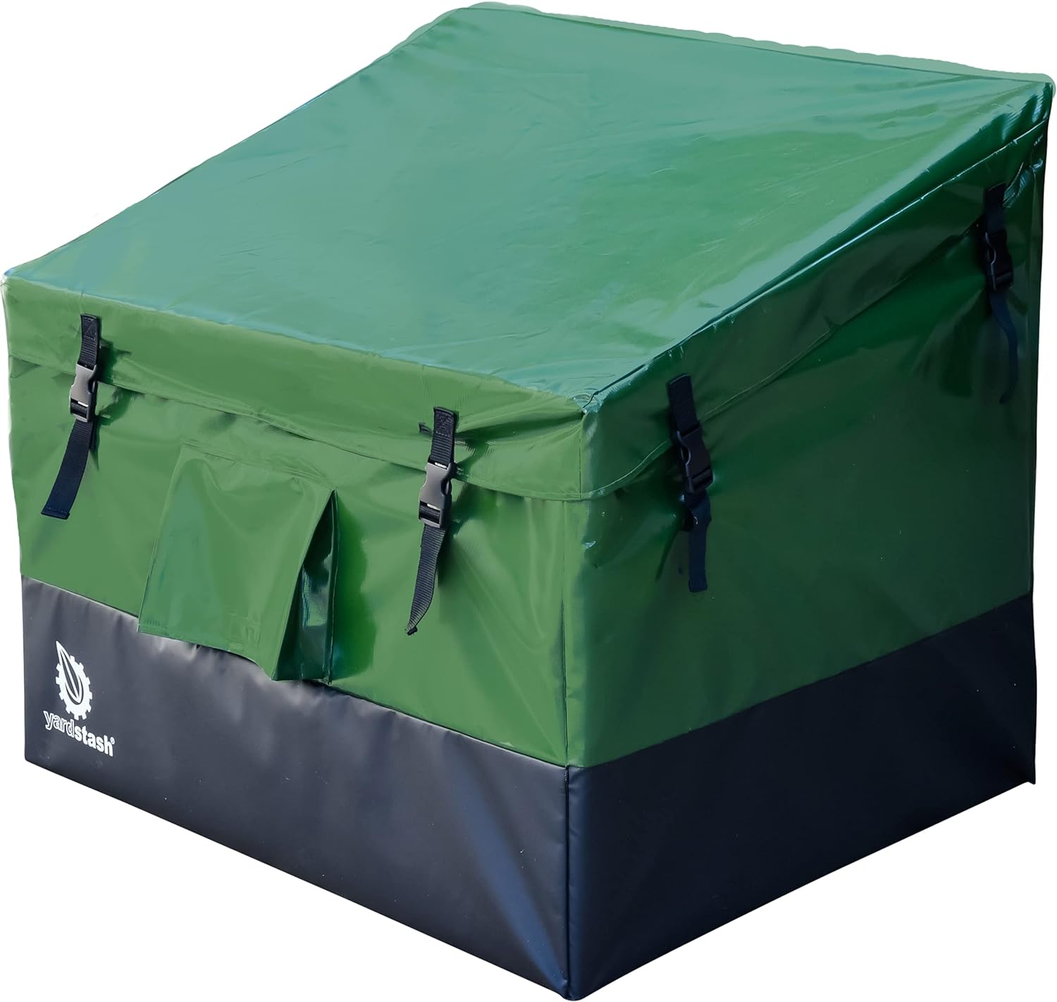 YardStash Outdoor Storage Box (Waterproof) - Heavy Duty, Portable, All Weather Tarpaulin Deck Box - Protects from Rain, Wind, Sun & Snow - Perfect for the Boat, Yard, Patio, or Camping – XL Green
