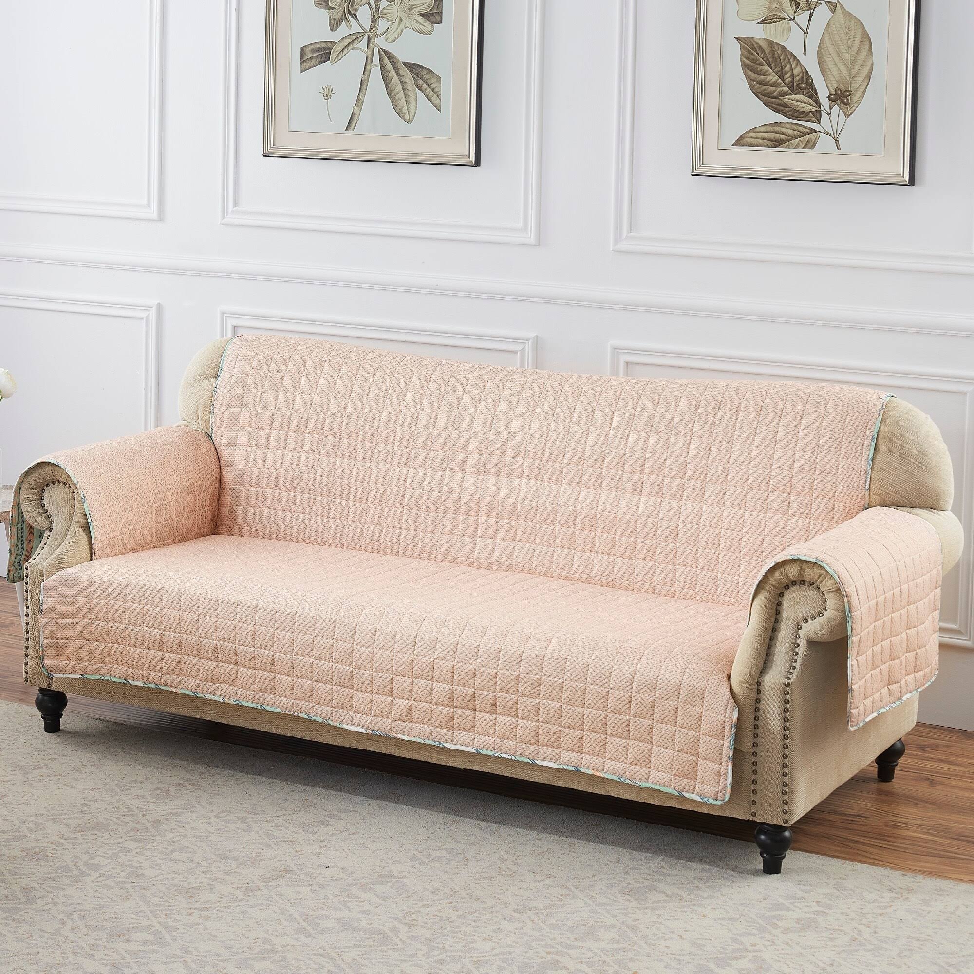 The Curated Nomad San Carlos Reversible Sofa/Couch Protector - Turquoise