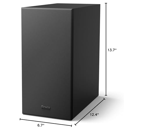Roku Wireless Bass, Slim Subwoofer Streambar, Streambar Pro Wireless Speakers