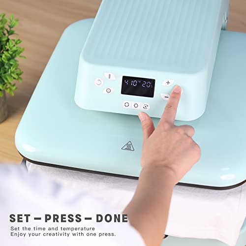 HTVRONT Auto Heat Press Machine for T Shirts - 15x15 Smart T Shirt Press Machine with Auto Release - Professional Heat Press for Sublimation, Vinyl, Heat Transfer Projects