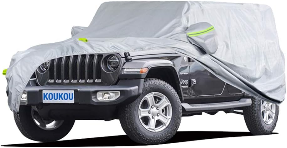 KouKou 6 Layers Car Cover Waterproof All Weather for Automobiles, Fit Sedan Toyota Corolla/Prius, Honda Insight, Nissan sentra, BMW 3 Series, Lexus is250, Subaru WRX etc (185 X 70 X 59 inches )