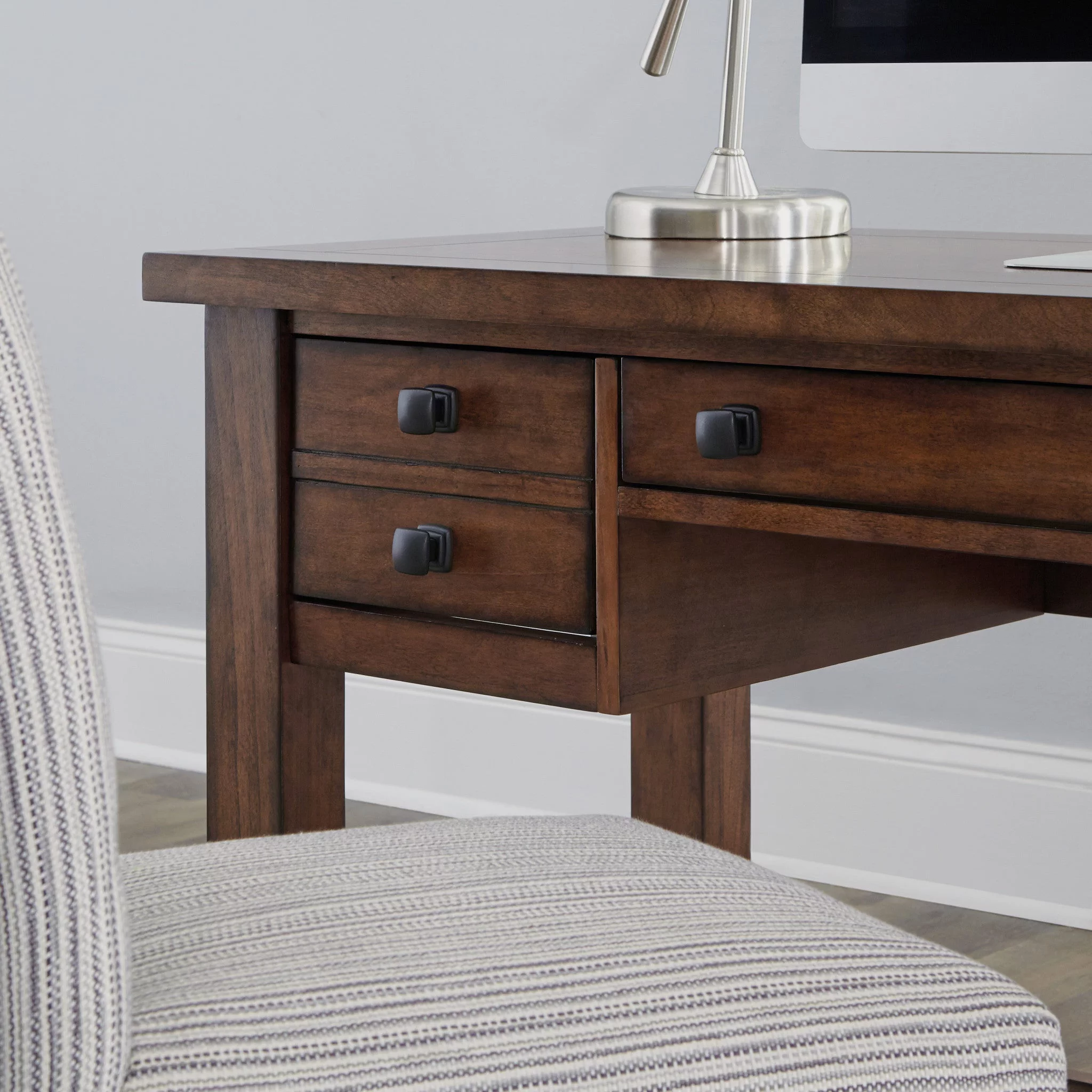 Homestyles Tahoe Wood Writing Desk in Brown