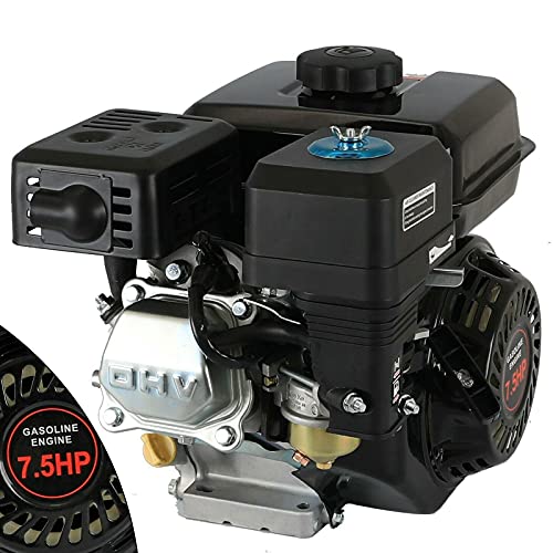 GX160 6.5HP 160cc / 7.5HP 210cc 4 Stroke Gas Engine OHV Air Cooled Pull Start Motor Air Cooled Single Cylinder Gas Engine 3600rpm for Generator Pressure Washer Go-Kart (6.5HP 160cc)