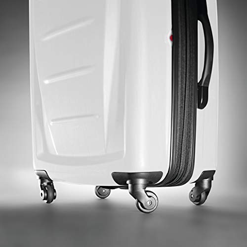 Samsonite Winfield 2 Hardside Expandable Luggage with Spinner Wheels, Brushed Anthracite, Checked-Large 28-Inch