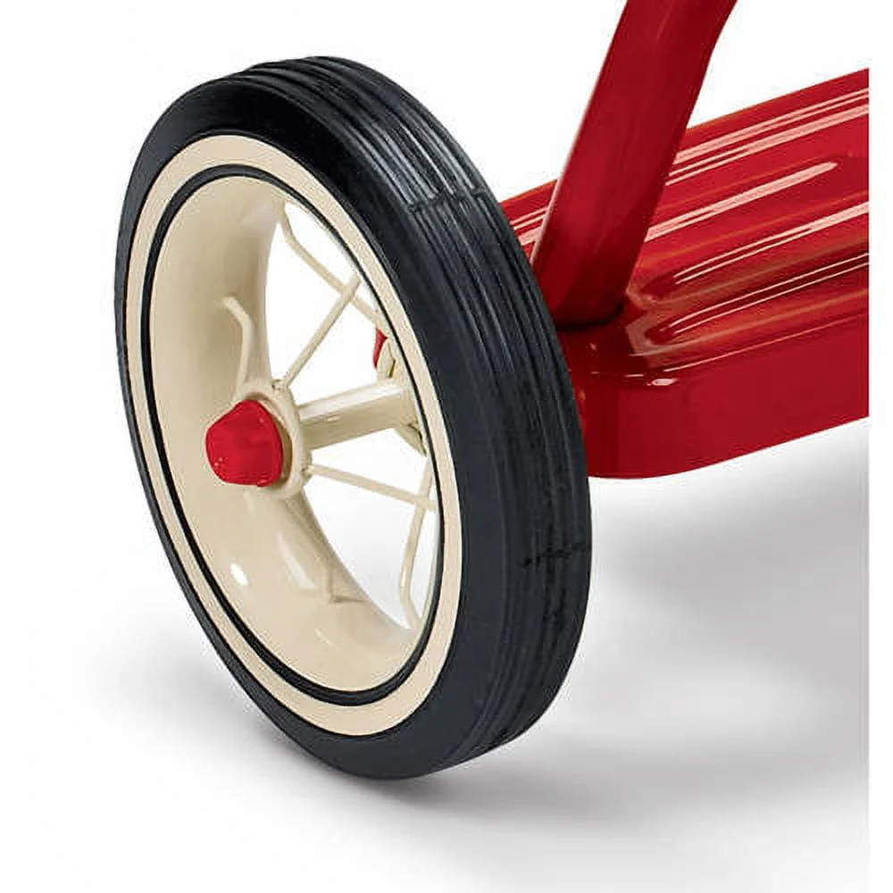 Radio Flyer, Classic Red Dual Deck Tricycle, 12 Front Wheel, Red