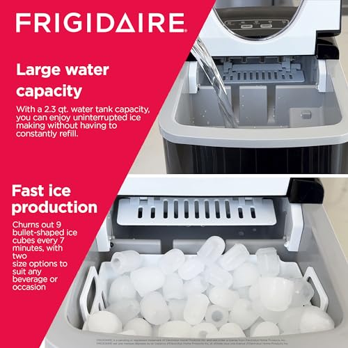 Frigidaire Countertop Ice Maker, Compact Machine