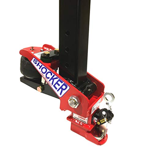 Shocker Gooseneck Air Hitch & Coupler for Haulmark Trailers, 4" RND AnglePin 2-5/16"Ball Coupler