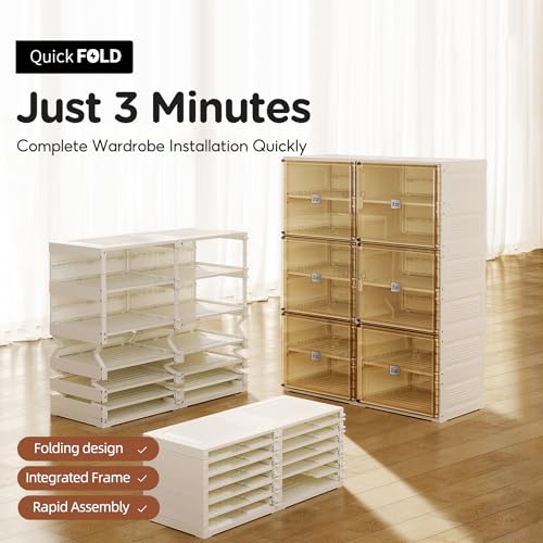 Portable Shoe Rack Organizer for Closet Entryway, Stackable Sneaker Storage Shoe Cabinet with Magnetic Clear Door, Large Plastic Storage containers Bins with Lids 7 Tiers 28 Pairs