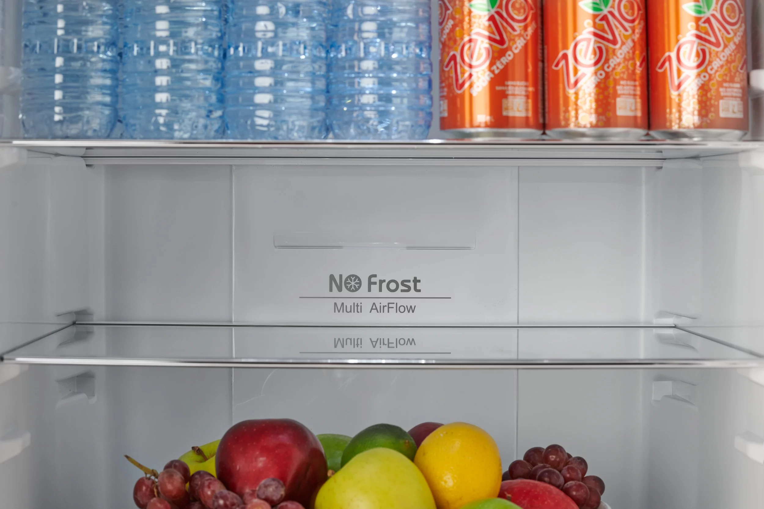 iio 24" 11 Cu Ft Bottom Freezer Retro Refrigerator, Fridge for Bedroom, Multiflow 360°, Small Mini Ice Cube Tray, 1 Fruit container, LED, Dorm RV Office Beverage Quiet Compressor, Cream (Right Hinge)