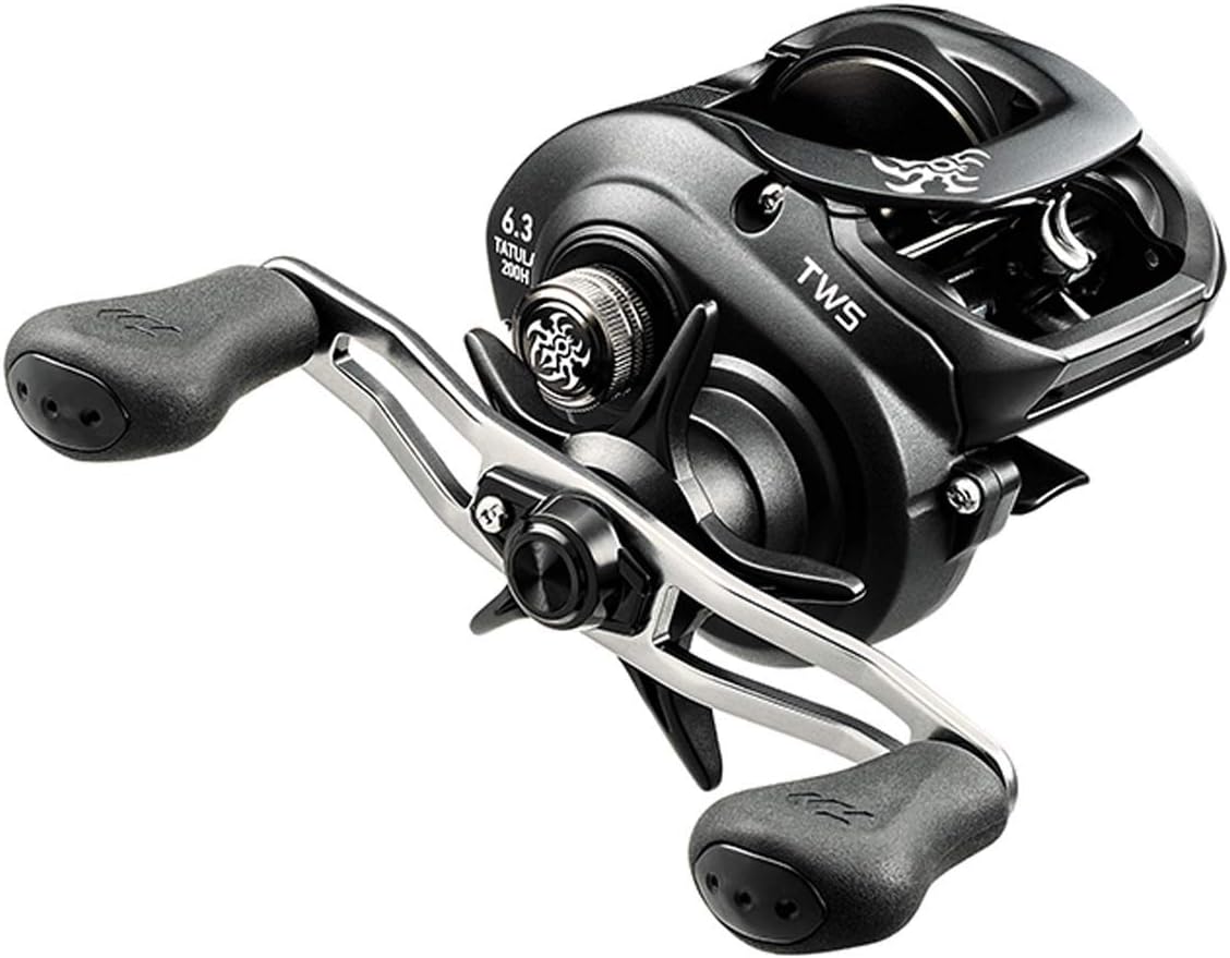 Daiwa, Tatula Casting Reel, 200, 7.3:1 Gear Ratio, 7BB, 1RB Bearings, 32.20" Retrieve, Left Hand, Black