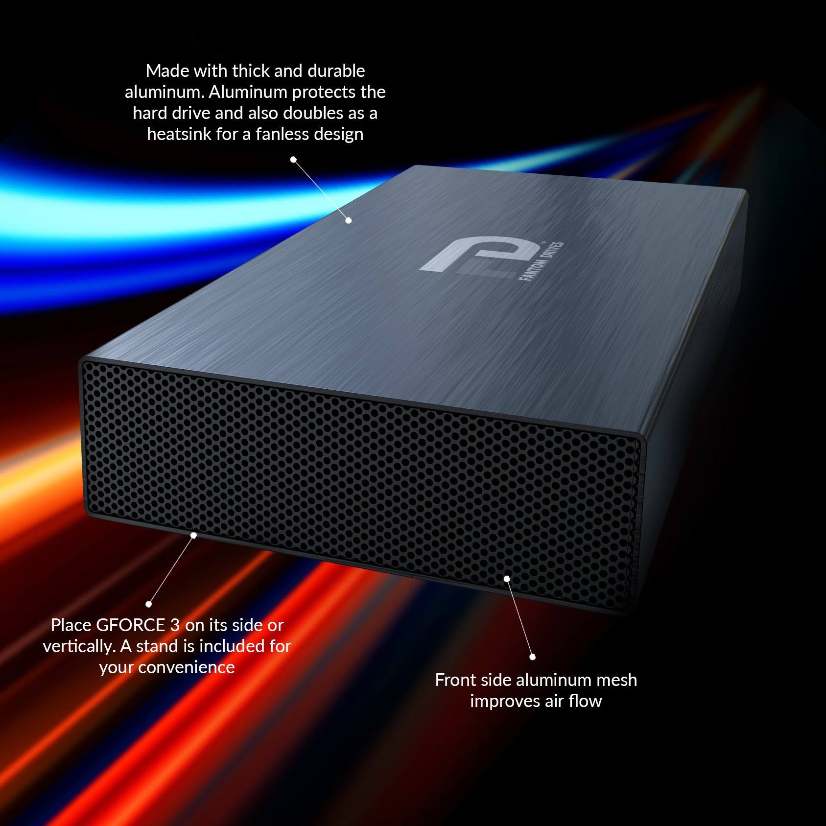 Fantom Drives Professional 3tb 7200RPM USB 3.0 / eSATA Aluminum External Hard Drive