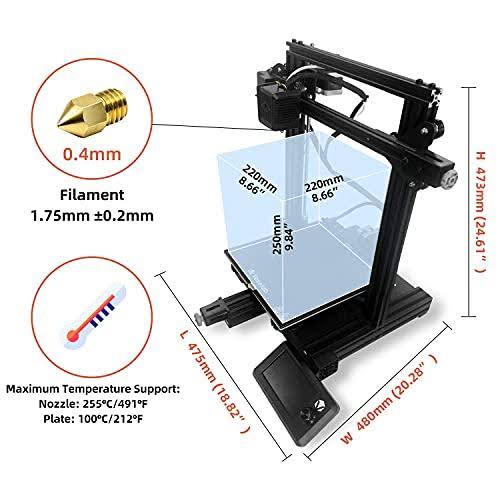Voxelab Aquila 3D Printer with Full Alloy Frame, Removable Build Surface PLATE, Fully Open Source and Resume Printing Function B