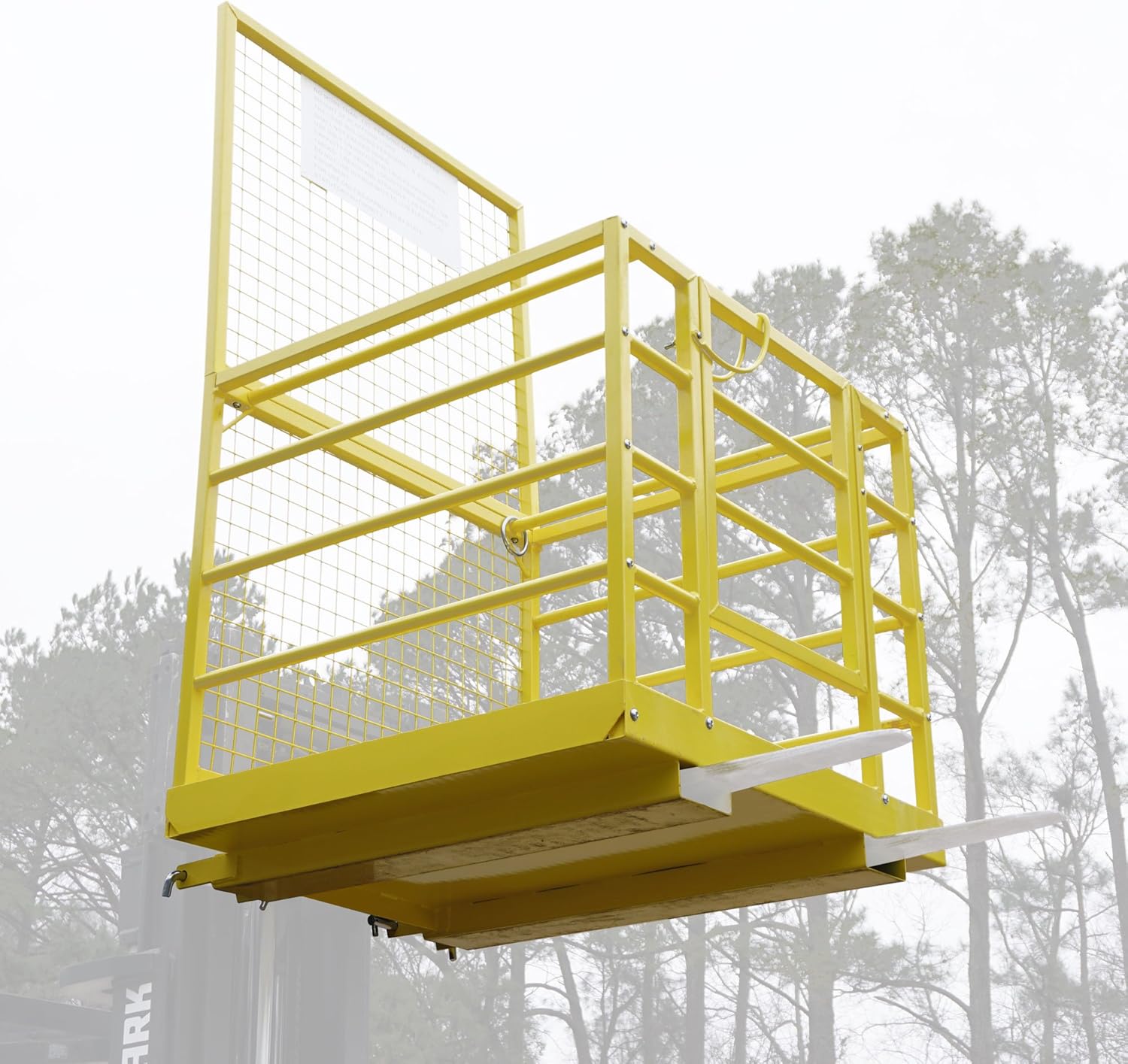Titan Attachments 2 Person Forklift Safety Cage 45" x 43" 1,200 lb. Capacity