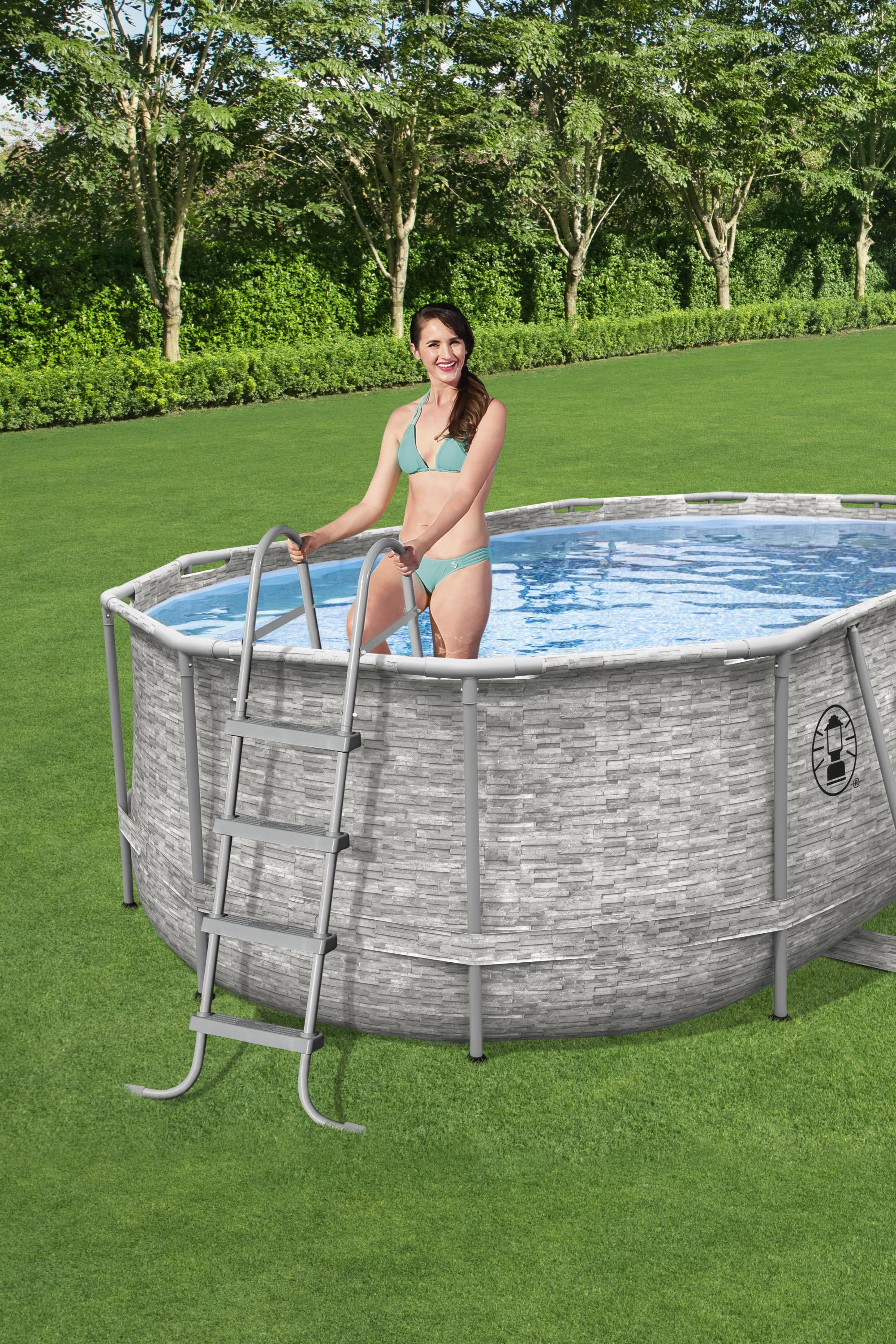 Coleman Power Steel Frame 16' x 10' x 48"  Oval Above Ground Pool Set