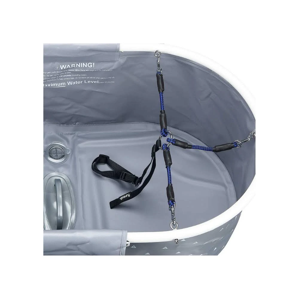 Furesh Elevated Folding Dog Bath Tub and Wash Station for Bathing, Shower, and Grooming, Foldable and Portable, Indoor and Outdo