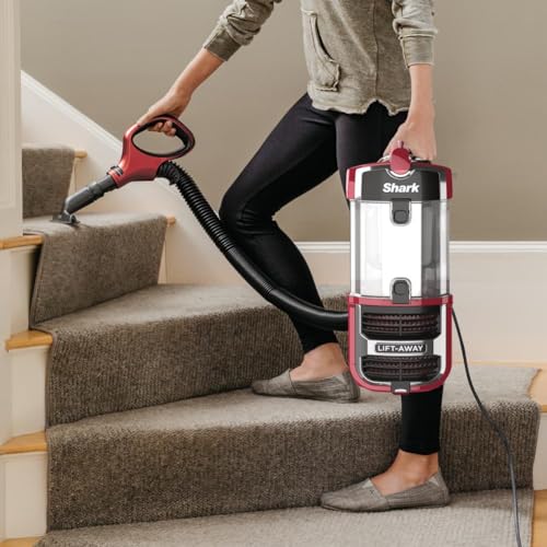 Shark NV151 Navigator Swivel Pro Complete Upright Vacuum with HEPA Filtration, Swivel Steering, Pet Power Brush, Crevice Tool & Upholstery Tool, for Pet Hair & Multi-Surface Cleaning, Navy
