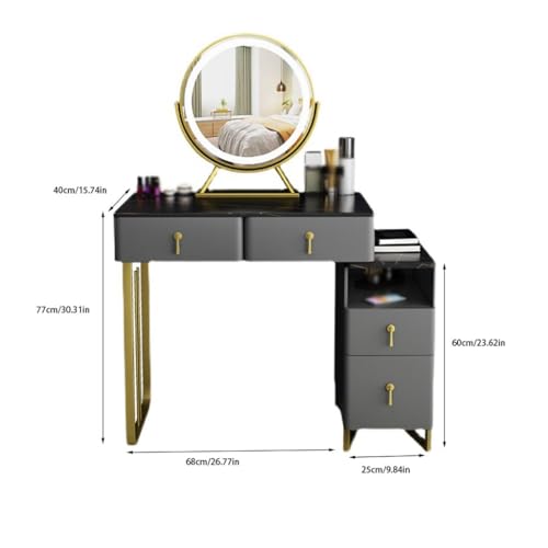 Storage Desk Nordic Modern Minimalist Dressing Table Small Mini Storage Cabinet Integrated Solid Wood Dressing Table Desk for Bedroom