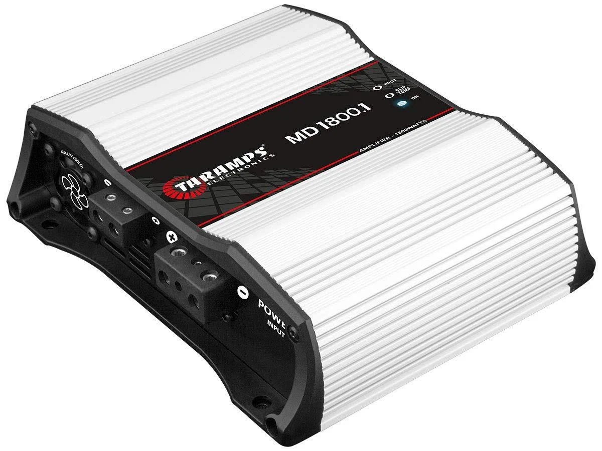 Taramps MD 1800.1 1 Ohm 1800 Watts Class D Full Range Mono Car Amplifier