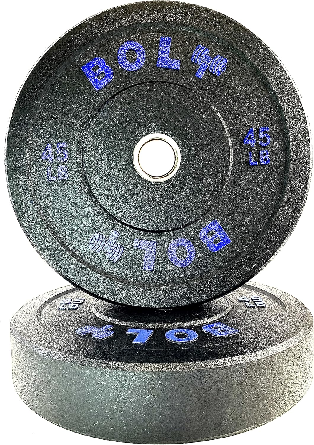 Olympic Crumb Bumper Plate Set 260 Lb - Ideal for Cross-Training, Weightlifting, Fitness and Gym or Home Weights.