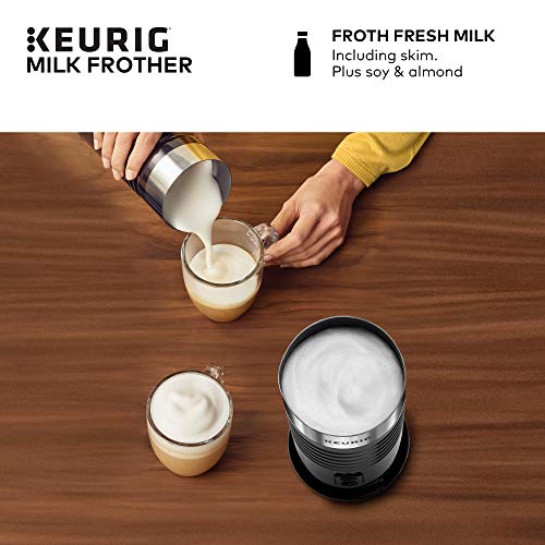 Keurig K-Supreme Gray Single Serve Coffee Maker Milk Frother for Hot and Cold Milk Foam