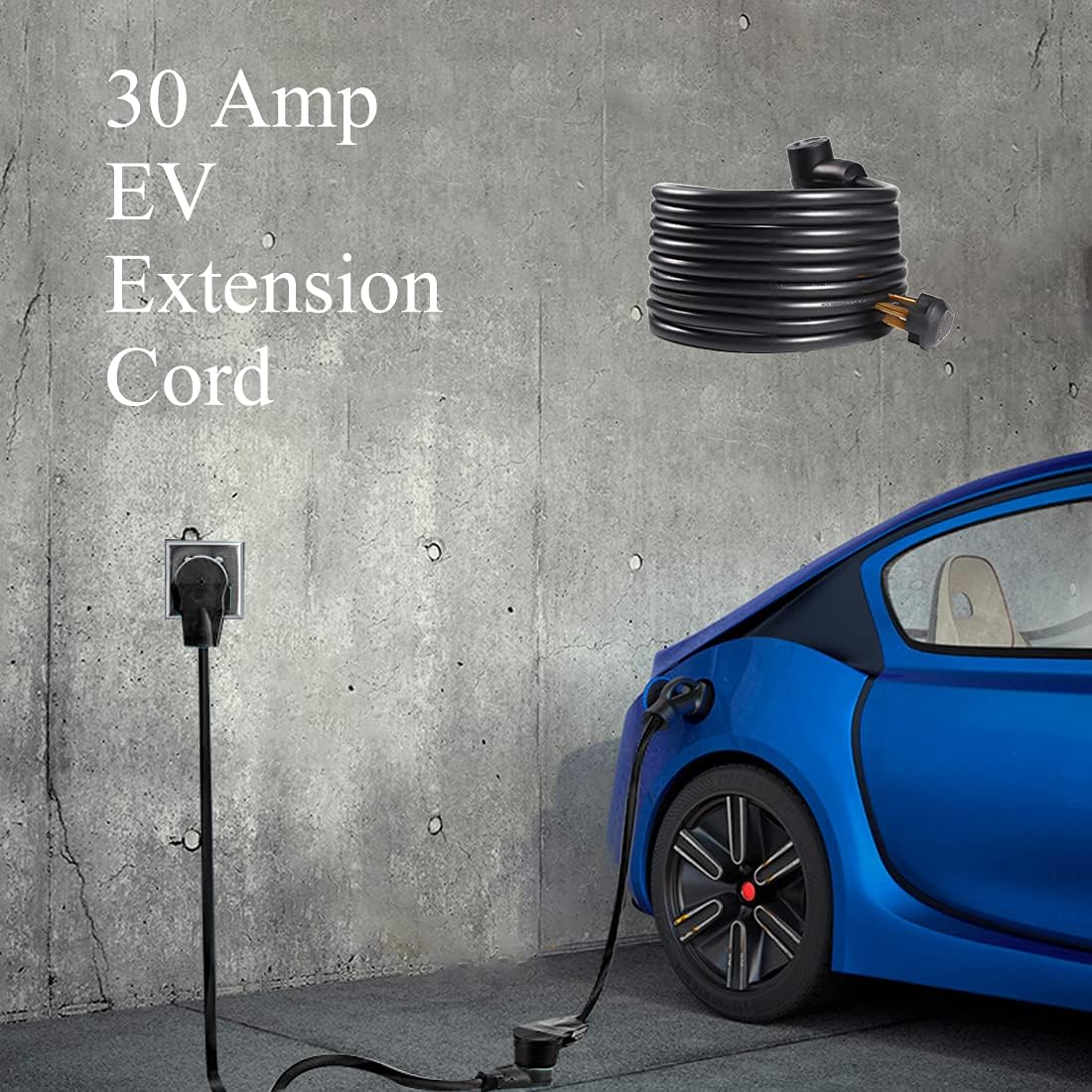 Livtor 25FT Dryer Extension Cord 3 Prong 30 Amp NEMA 10-30P to 10-30R Heavy Duty Thick Cord, Used for Dryer Extension and EV Charging Pack of 2