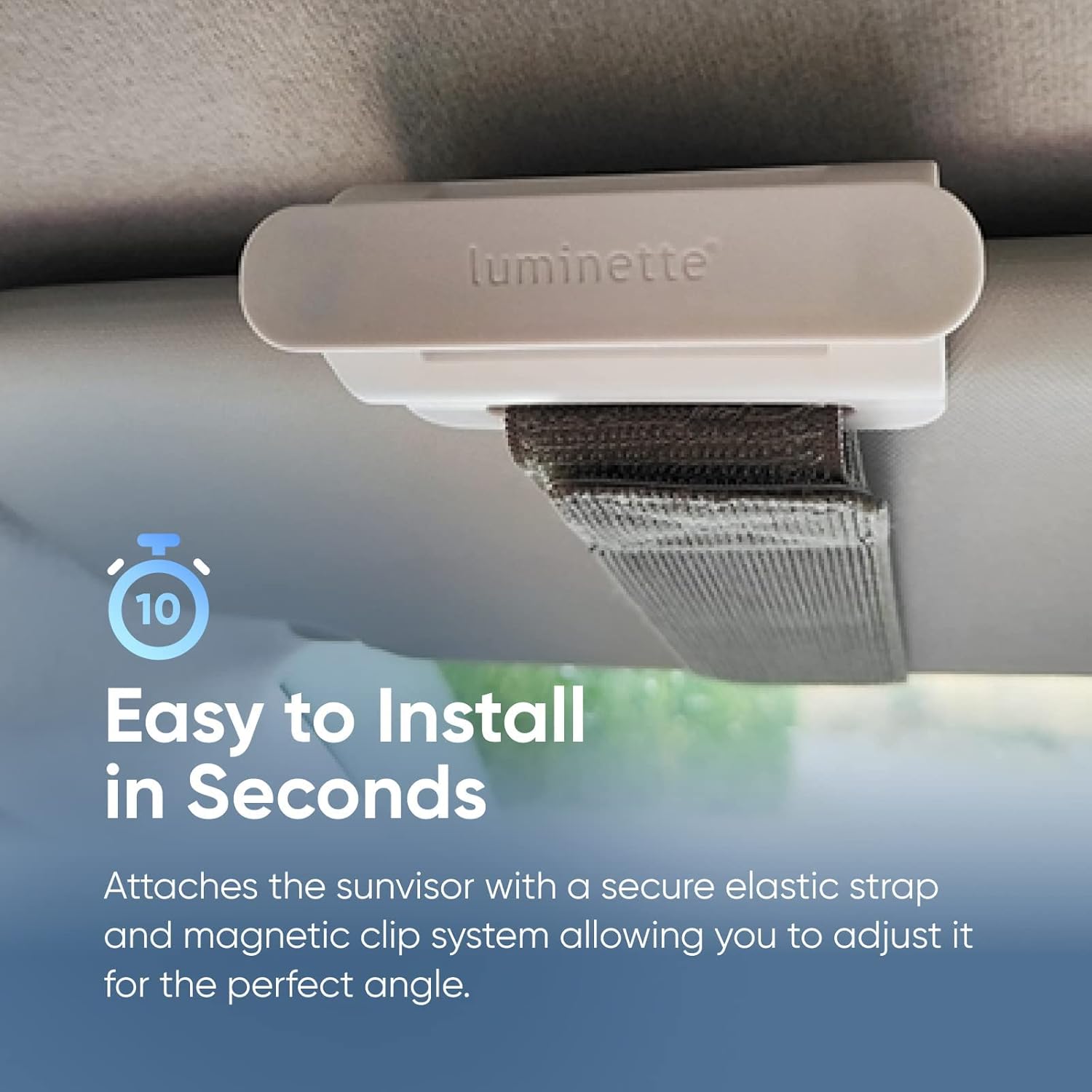 Luminette Drive® Light Therapy Lamp - Portable & Wireless Light Therapy Lamp for Use While Driving in The Car - Happy Lamp for Sleep Disorders & Winter Blues