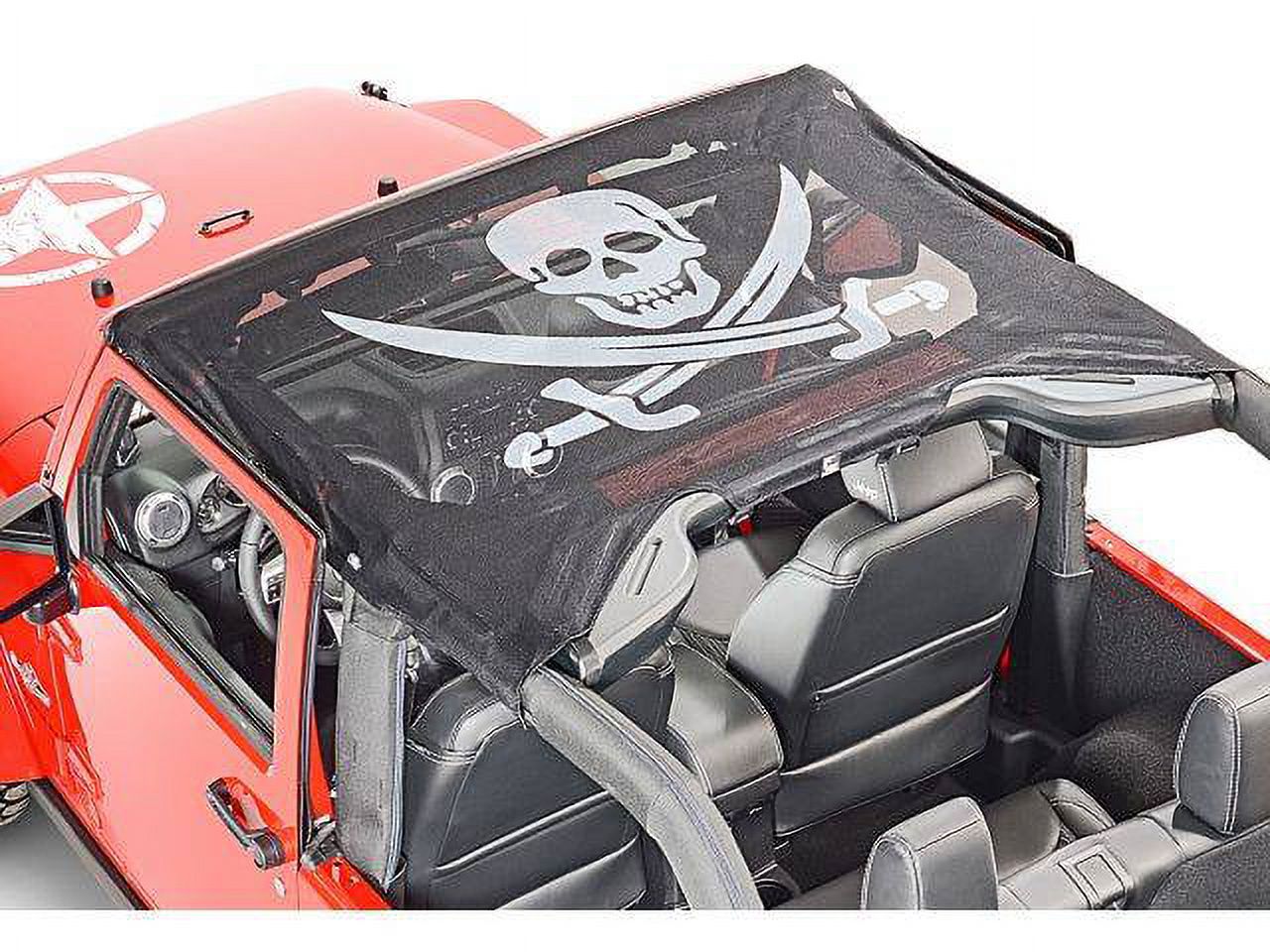 VDP 2007-2009 Fits Jeep JK Wrangler KoolBreez Mesh Sun Screen FULL Brief Top 2 Door Pirate 50712F-2