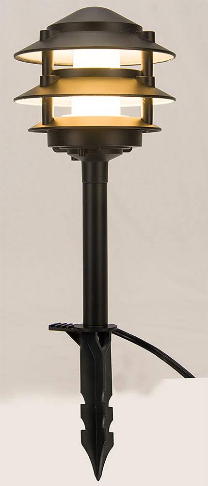 Portfolio 5X Brighter (6-Lumen) 3-Watt Black Low Voltage Hardwired Integrated LED Path Light | LVPT2-3W-05-4PK