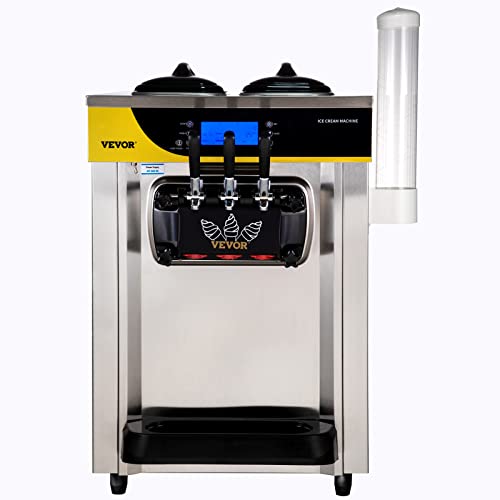 VEVOR Commercial Ice Cream Maker, Frozen Yogurt Maker for Restaurant Snack Bar