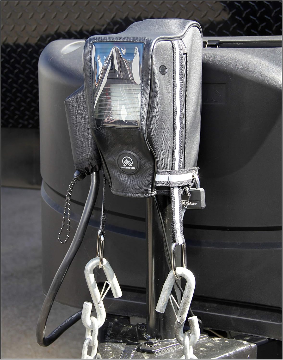 Clever Cover by Trailersphere Custom Electric Tongue Jack Cover for Trailer, RV, Camper, Chains Holder, Plug Protector, Sun and Waterproof (RAM Jack Cover) Pack of 2