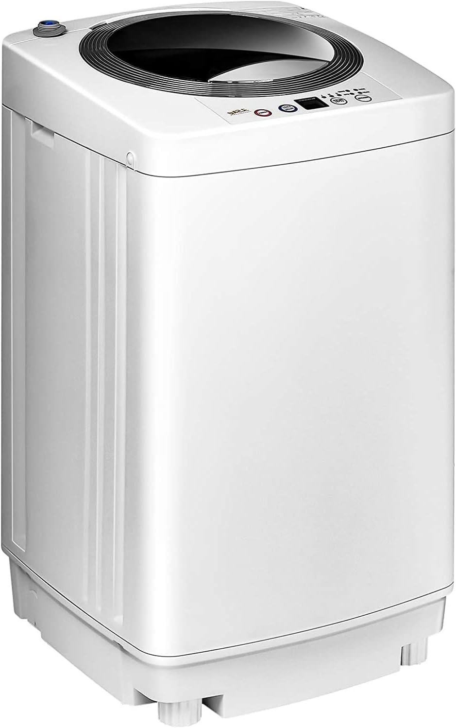 FUTADA Full Automatic Washing Machine, 8 Lbs Capacity Laundry Washer & Spin w/Drain Pump, Long Hose, Portable Compact Washing Machine for Camping, Dorms, Apartments
