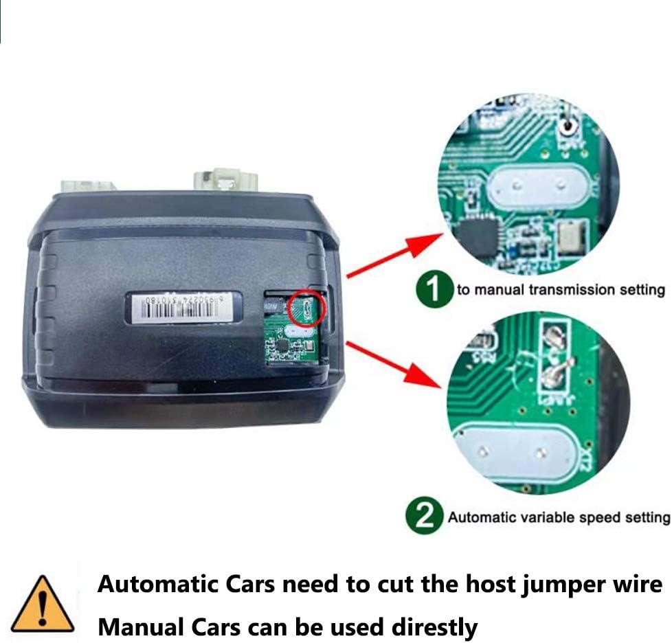 Two Way Car Alarm Security System 1600 feet Range for Car with Remote Start System Mobile Phone or Remote Key Control Not for The Car with One Key Start