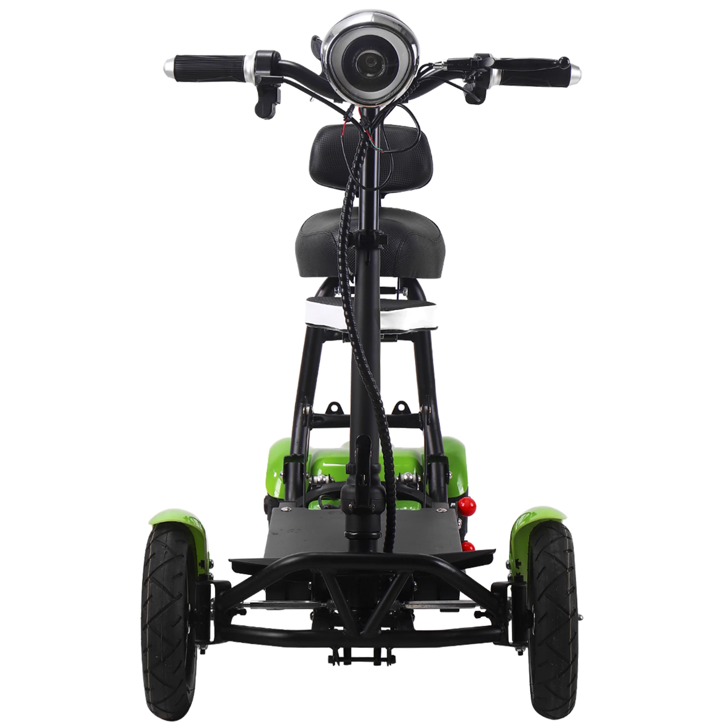 Bangeran Electric Mobility Scooter, 4 Wheel Foldable Portable, Up to 12 Miles - Blue