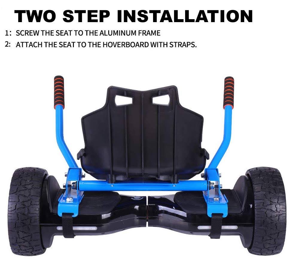 Blue Chrome Hoverboard u0026 Wireless Speaker and Blue Hovercart - UL 2272