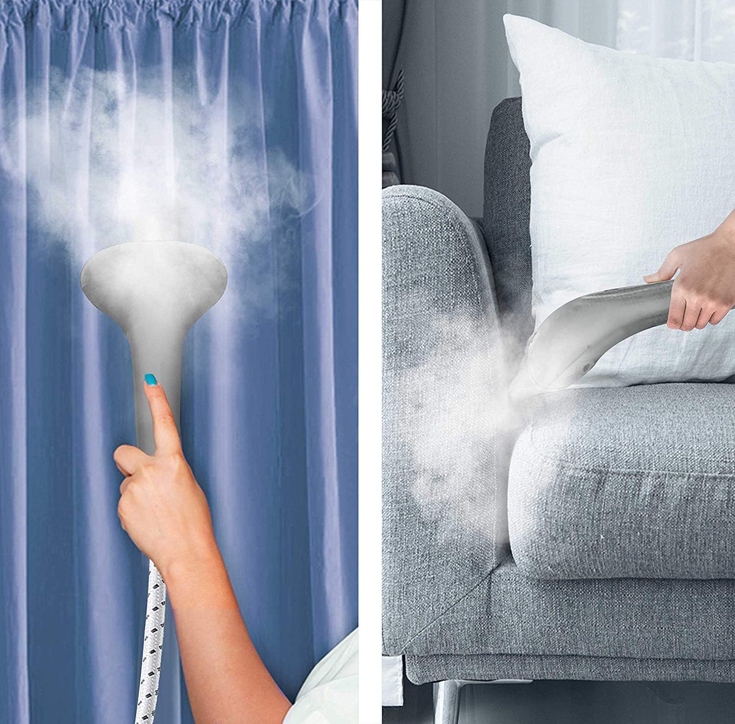 PurSteam World's Best Steamers Garment Steamer Professional Heavy Duty Industry Leading 2.5 Liter (85 fl.oz.) Water Tank, 60+min of Continuous Steam with 4 Level Steam Adjustment