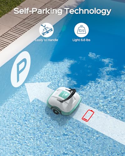 WYBOT Cordless Robotic Pool Cleaner, Automatic Pool Vacuum, Powerful Suction, Dual-Motor, for Above/In Ground Flat Pool