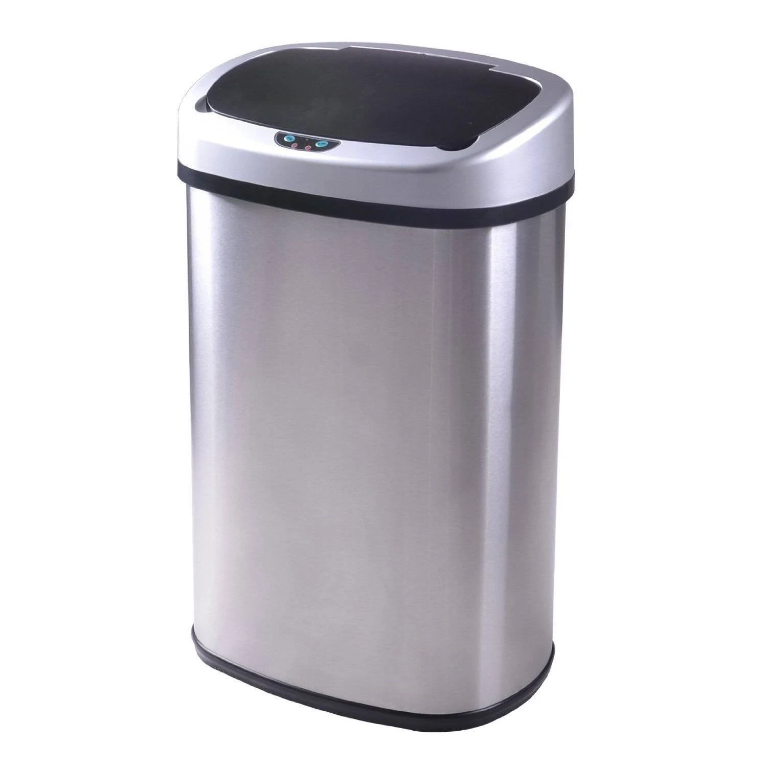 BestOffice Touch Free Sensor Stainless Steel Trash Can 13.2-gallon