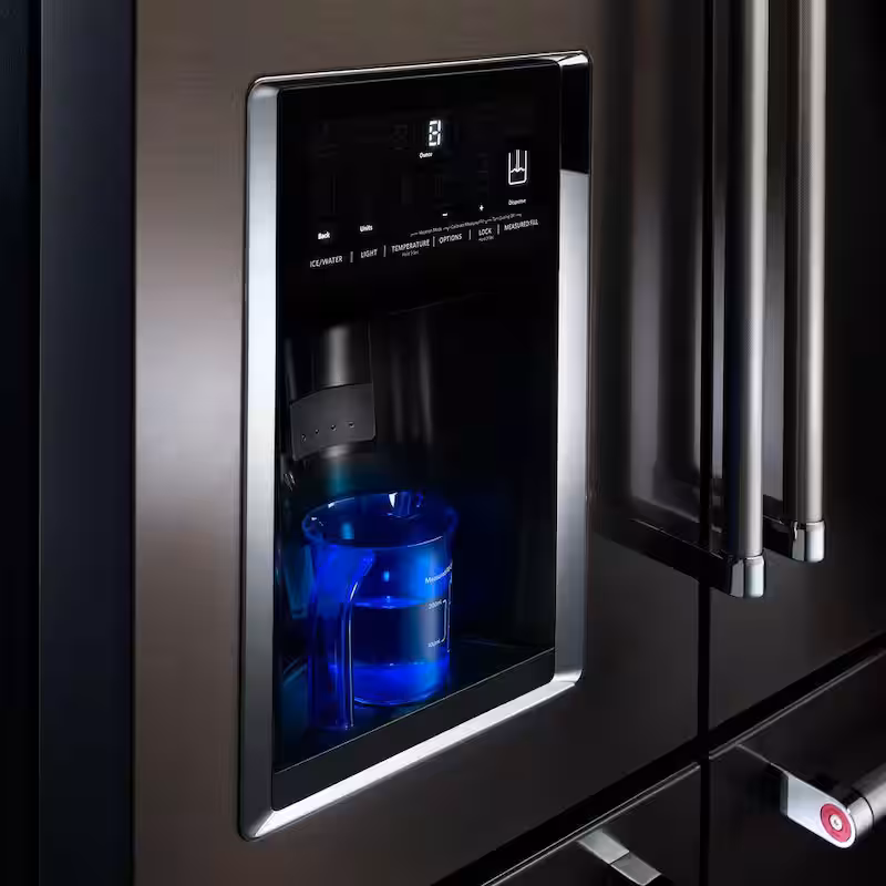 25.8 cu. ft. French Door Refrigerator in Black Stainless with Platinum Interior