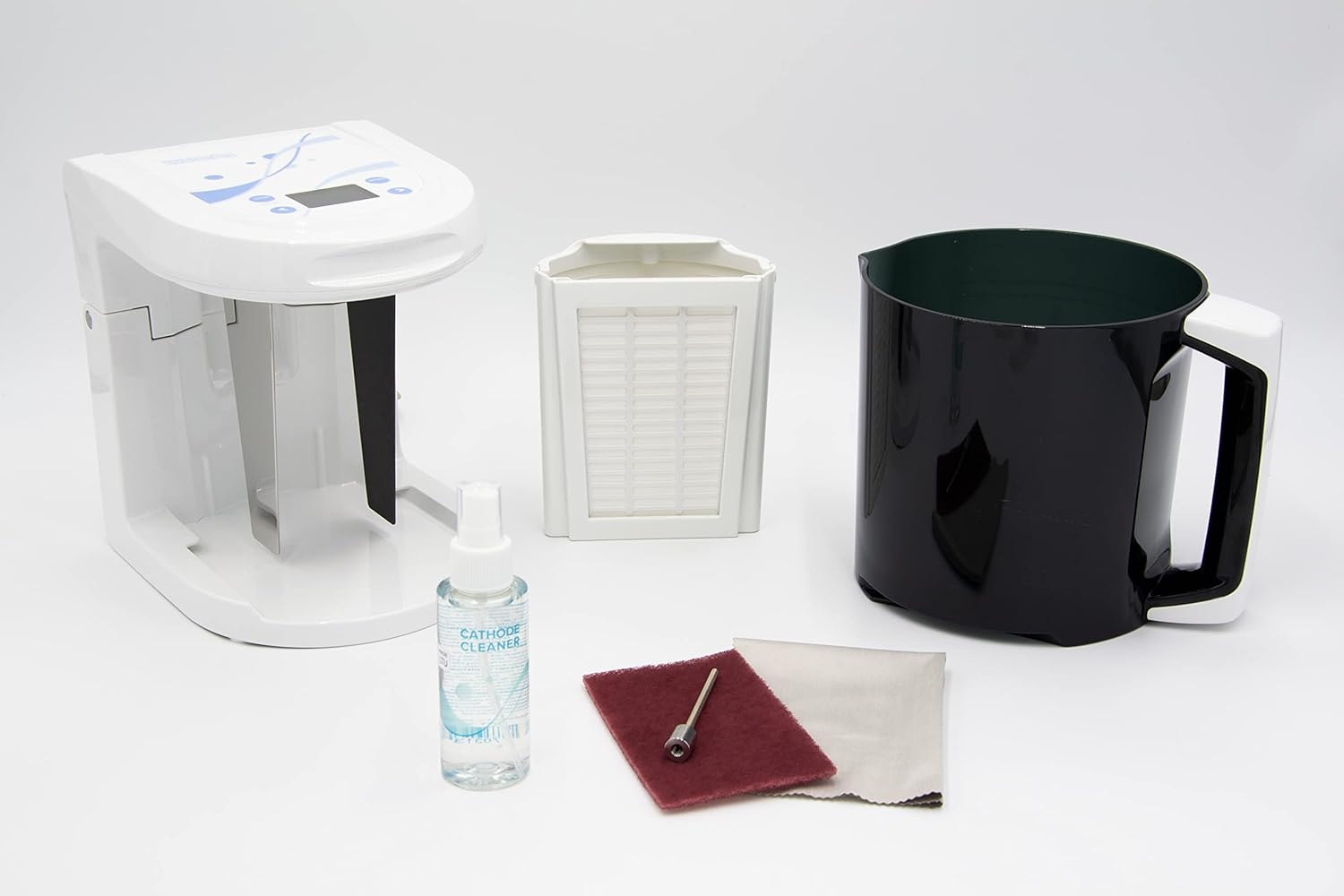 | 3 in 1 Water Ionizer | Alkaline Water Machine | Colloidal Silver Generator Kit | Alkaline Pitcher: PH 2.4-11, up to -1000mV ORP | Silver: 0-20 PPM, Silver Rods 9999 Pure | Acidic Water