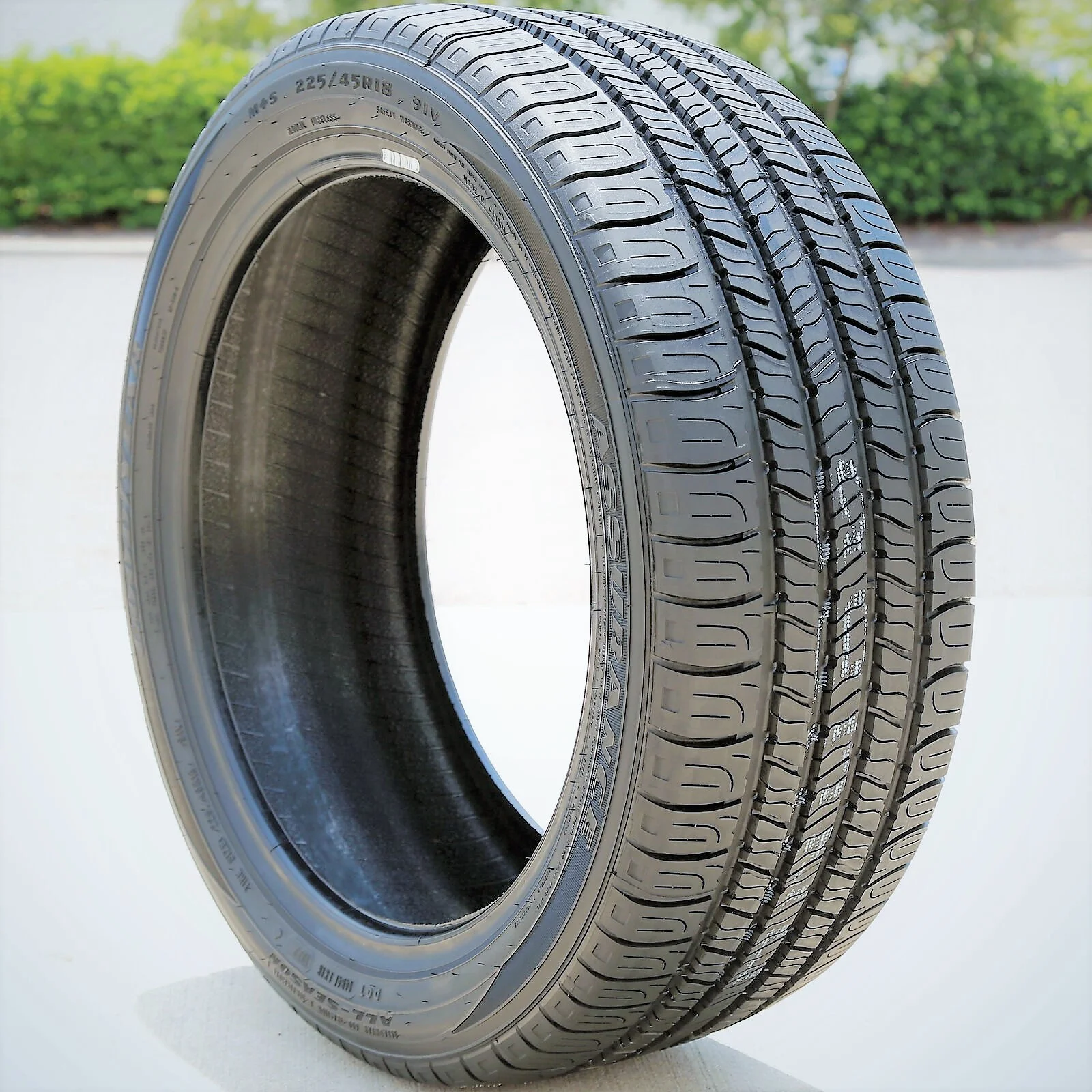 Set of 4 (FOUR) Goodyear Assurance All-Season 225/45R18 91V A/S All Season Tires Fits: 2012 Toyota Camry XLE. 2008-12 Ford Fusion SEL
