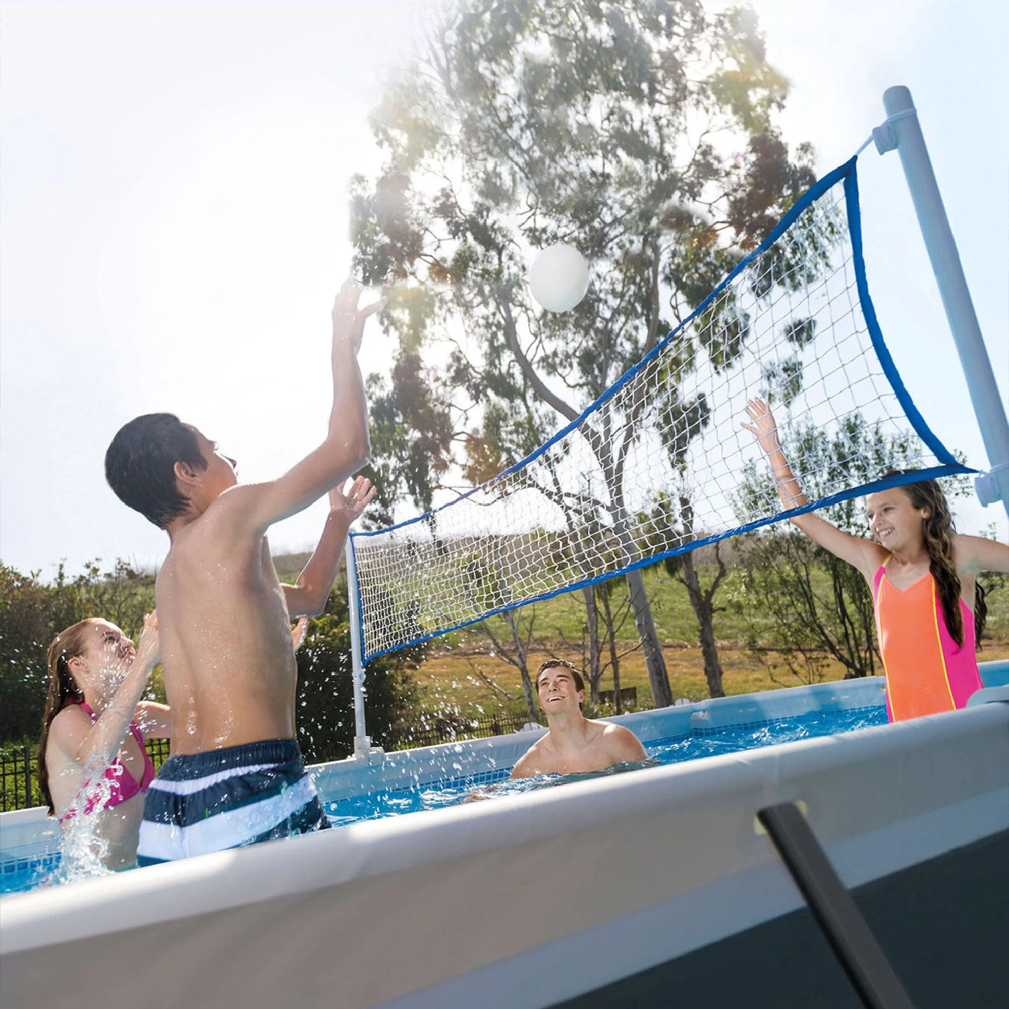 INTEX Ultra XTR Deluxe Rectangular Above Ground Swimming Pool Set