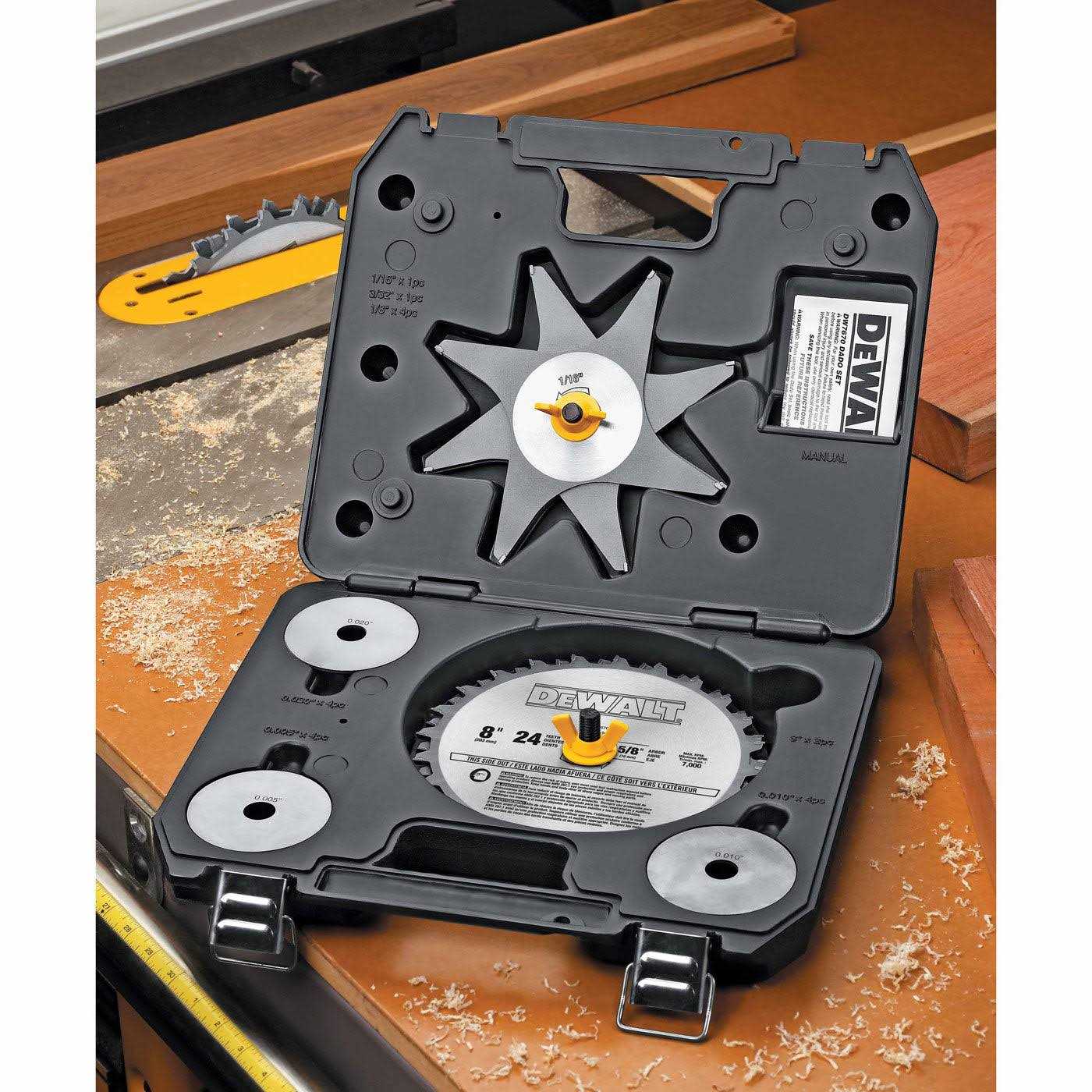DeWalt 8 24-T Stacked Dado Set DW7670 - Shop Hardware Tools Online Store