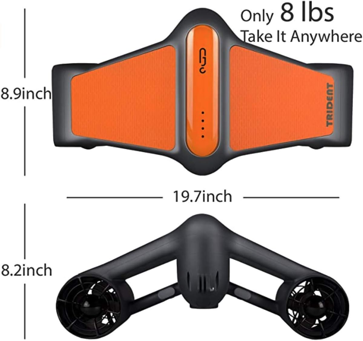 S1-Pro Underwater Sea Scooter Dual Motors 2-Speed for Water Sports Swimming Pool Diving & Snorkeling with Action Camera Mount, Dive Up to164 ft, 4 mph, 45 mins running time, Blue, 19x8x8