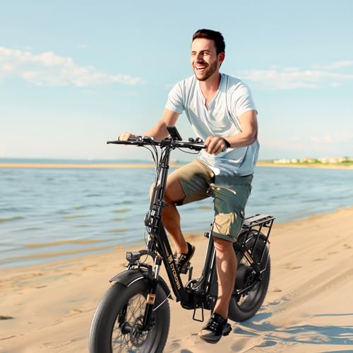 CycFree Electric Bike for Adults,1000W Peak Motor Ebike with 48V 15.6Ah Removable Battery up to 75+Miles & 20MPH Commuter Electric Bicycle, 20" Fat Tire All-Terrain Step-Thru 7-Speed E Bike