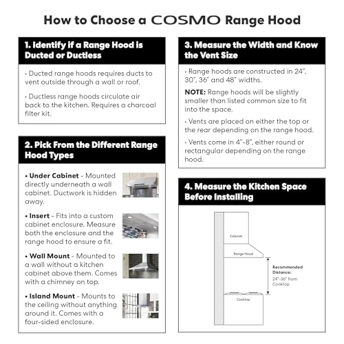 COSMO Wall Mount Range Hood