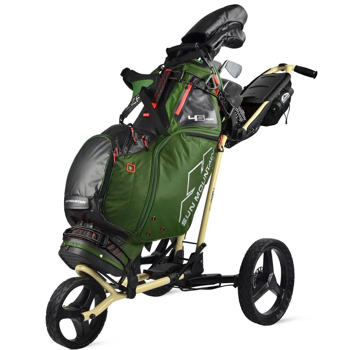 Sun Mountain Pathfinder 3 Push Cart Grey/Red