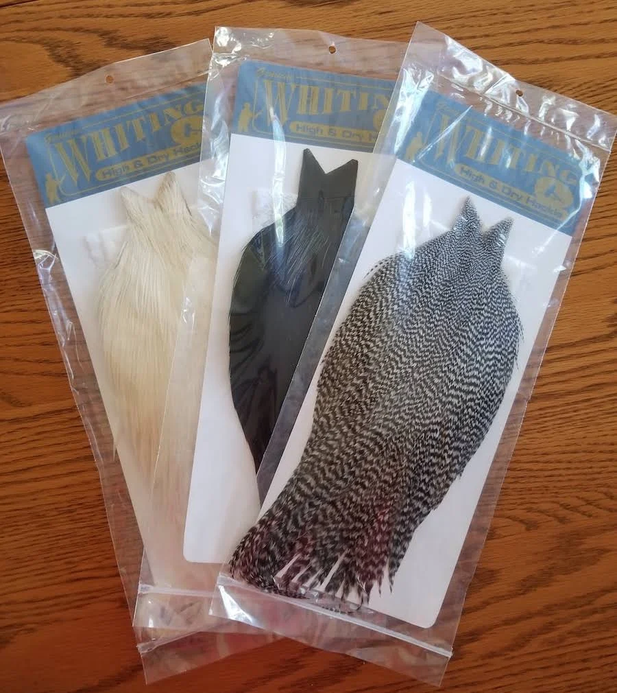 Whiting Farms High u0026 Dry Hackle Cape | Golden Badger
