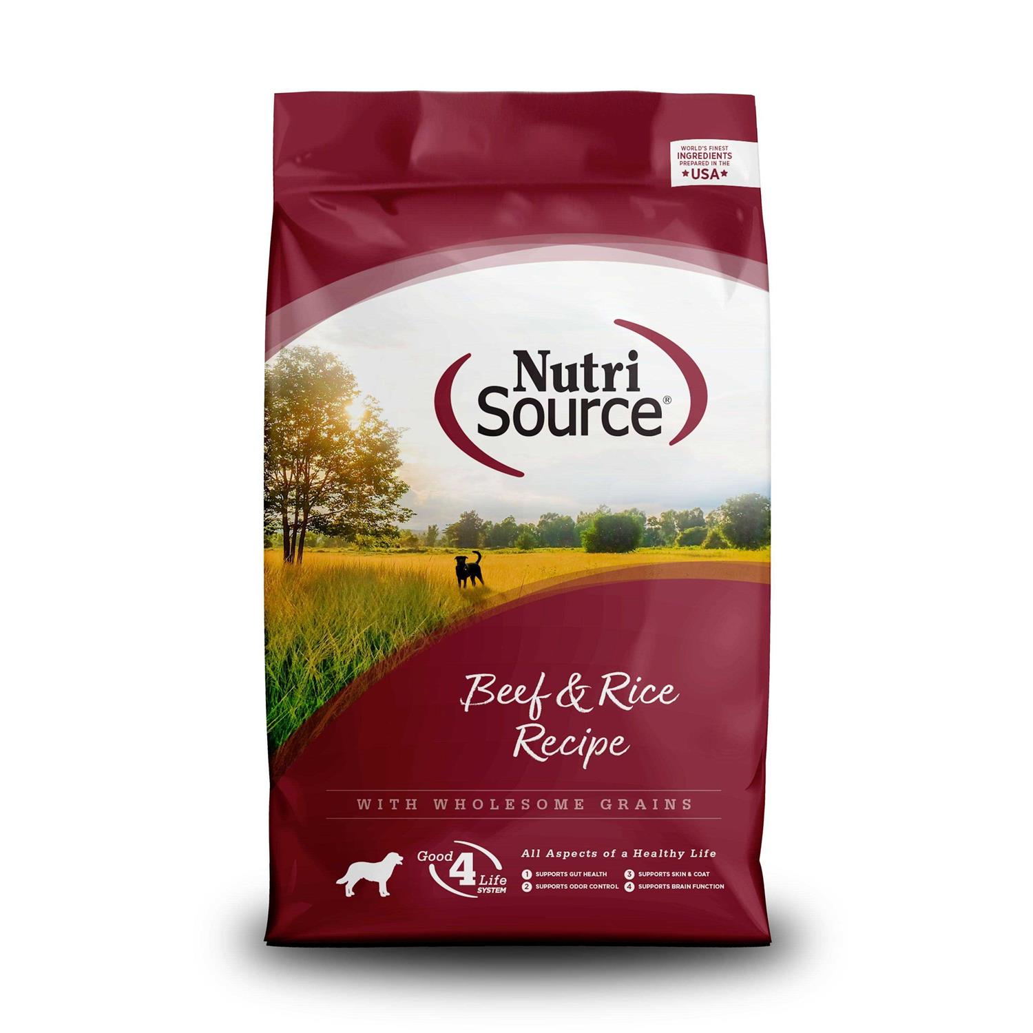 NutriSource Beef Rice Dry Dog Food - Pet Supplies online store