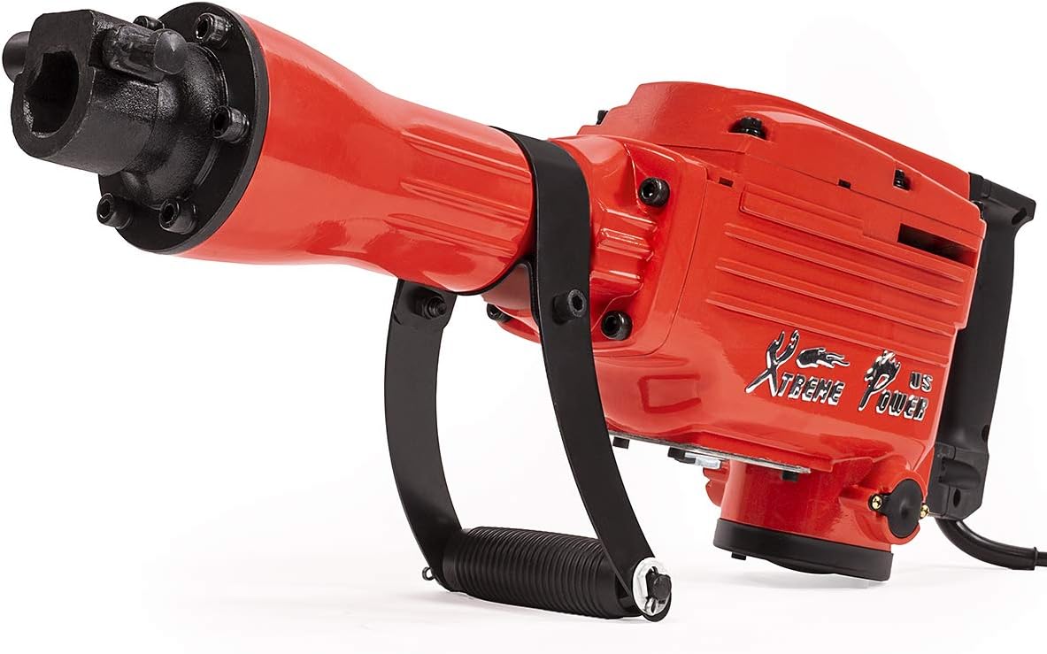 XtremepowerUS 61117-XP Jack Hammer w/Chisel & Shovel Bits Electric 2200W Demolition Construction Concrete Breaker Punch Drill
