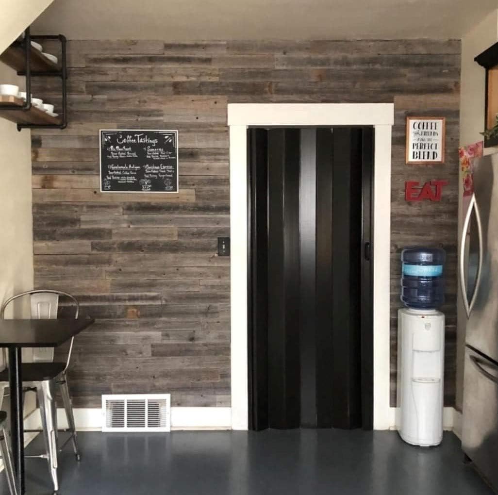 Real Wood - Reclaimed barn Wood Wall Paneling. Planks for Accent Walls- Easy Nail Up Application (46 Square feet)